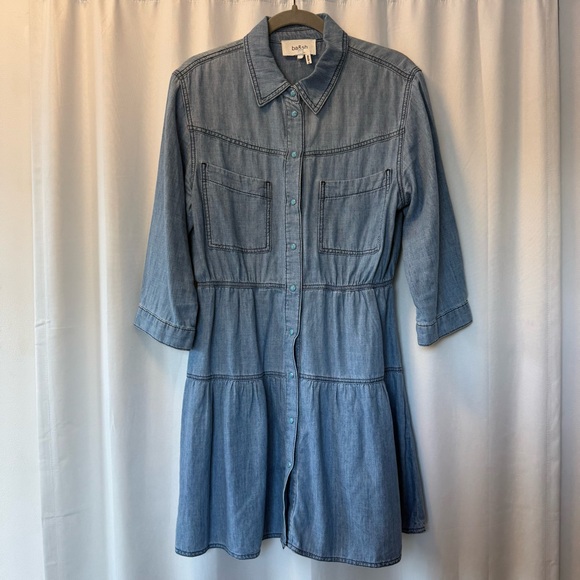 ba&sh Denim Button-Up Dress - Picture 2 of 7